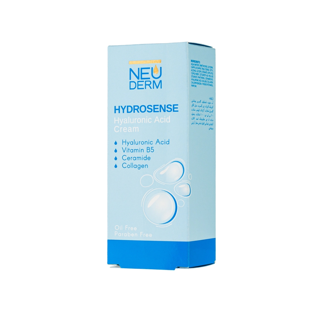 کرم آبرسان نئودرم مدل Hydrosense مناسب پوست چرب