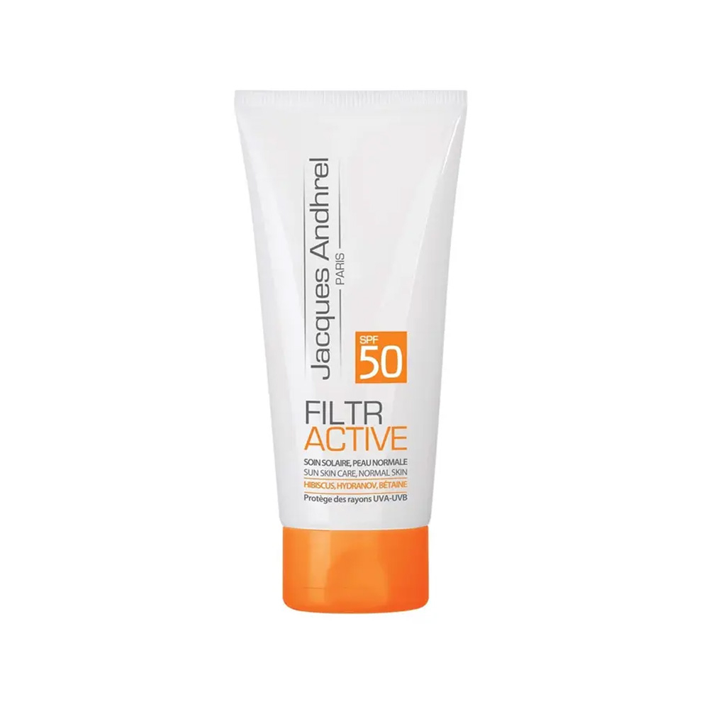 کرم ضد آفتاب بی رنگ SPF50 ژاک آندرل مناسب پوست خشک و معمولی