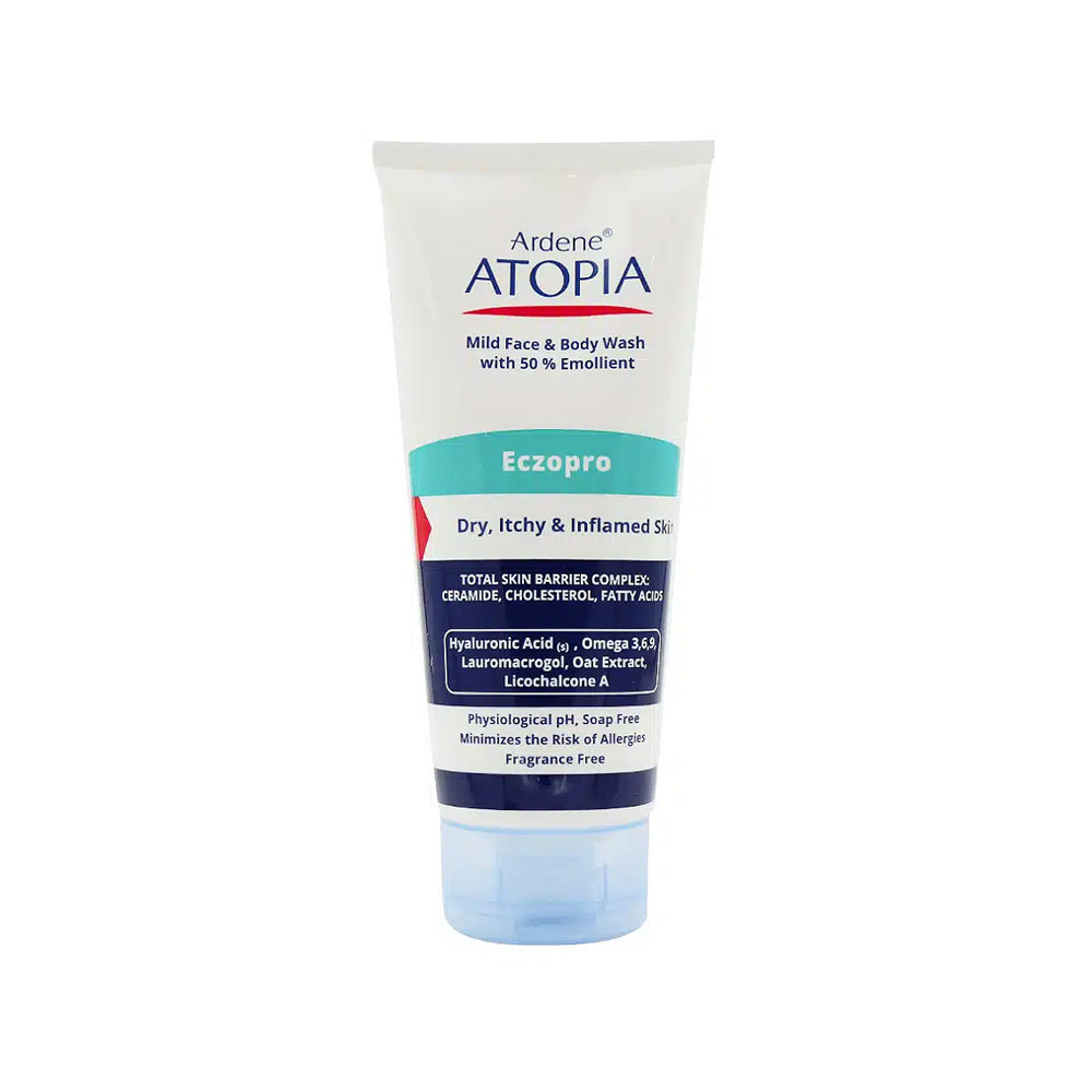 لوسیون شوینده صورت و بدن آردن اتوپیا مدل Eczopro مناسب پوست خیلی خشک