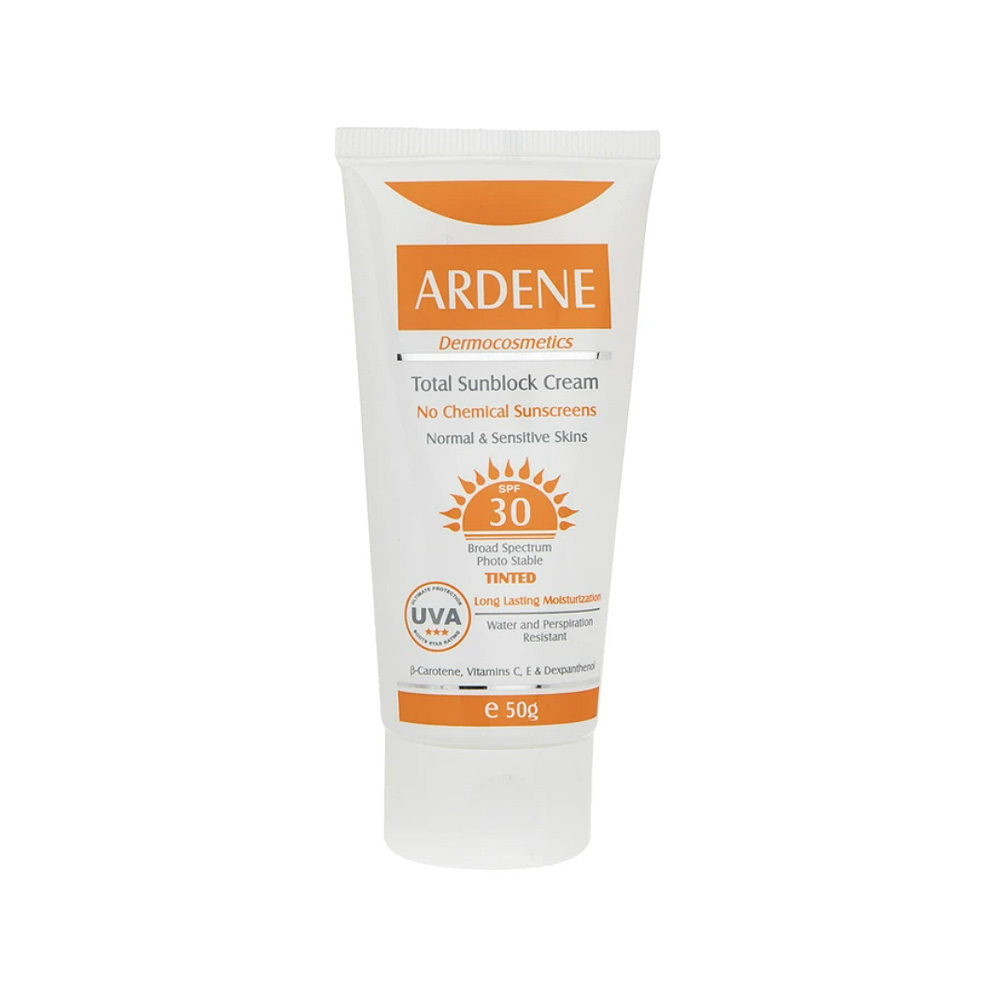 کرم ضد آفتاب رنگی SPF30 فیزیکال آردن مناسب پوست معمولی و حساس