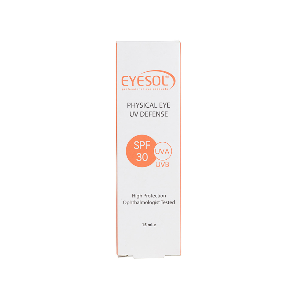 ضد آفتاب دور چشم بی‌رنگ SPF30  آیسول 15میل