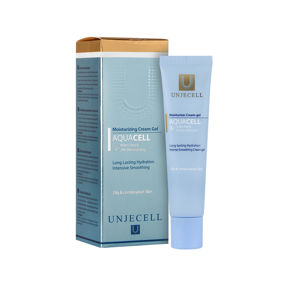 ژل کرم آبرسان آنژسل مدل Aquacell مناسب پوست چرب و مختلط