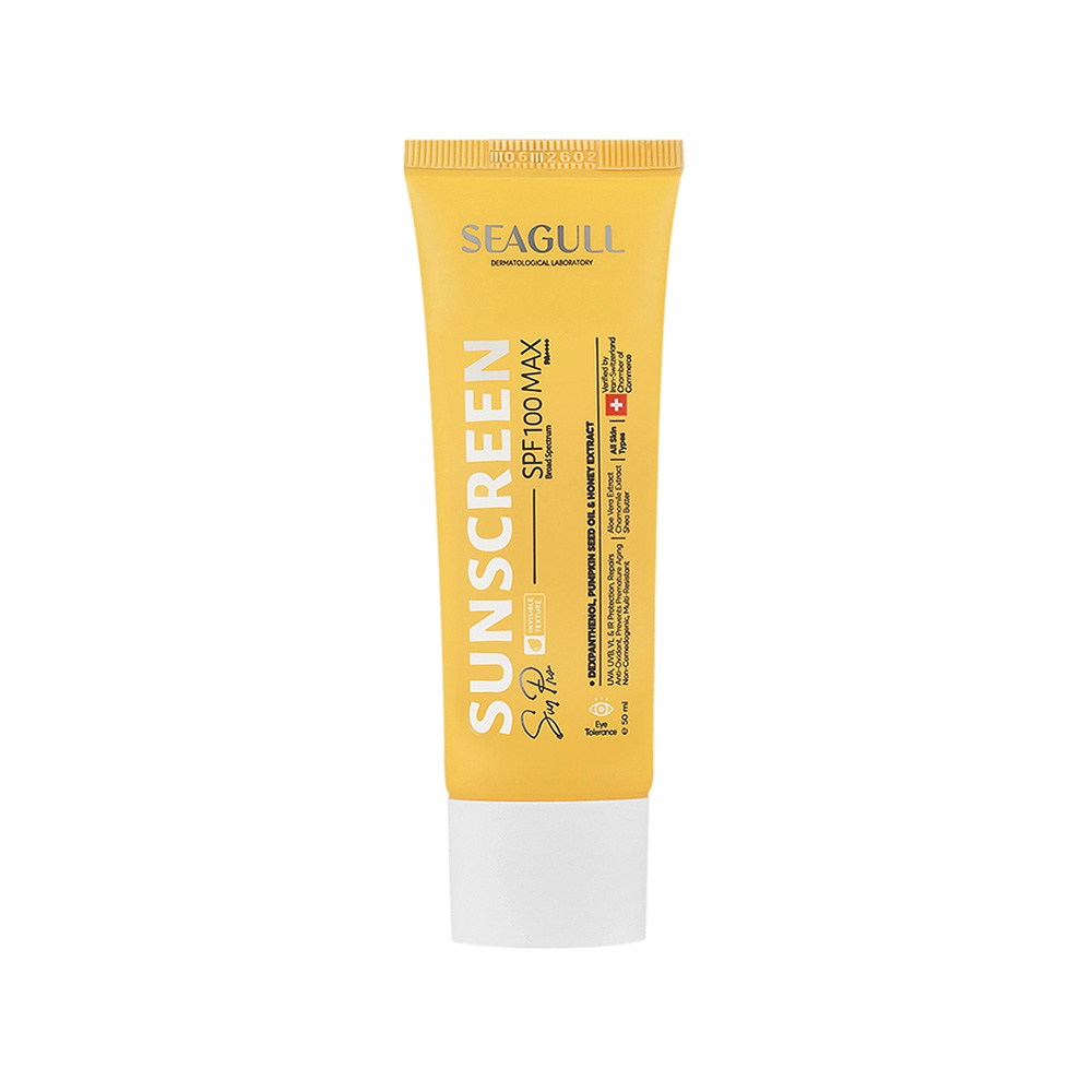 کرم ضد آفتاب بی رنگ SPF100 سی گل مناسب انواع پوست