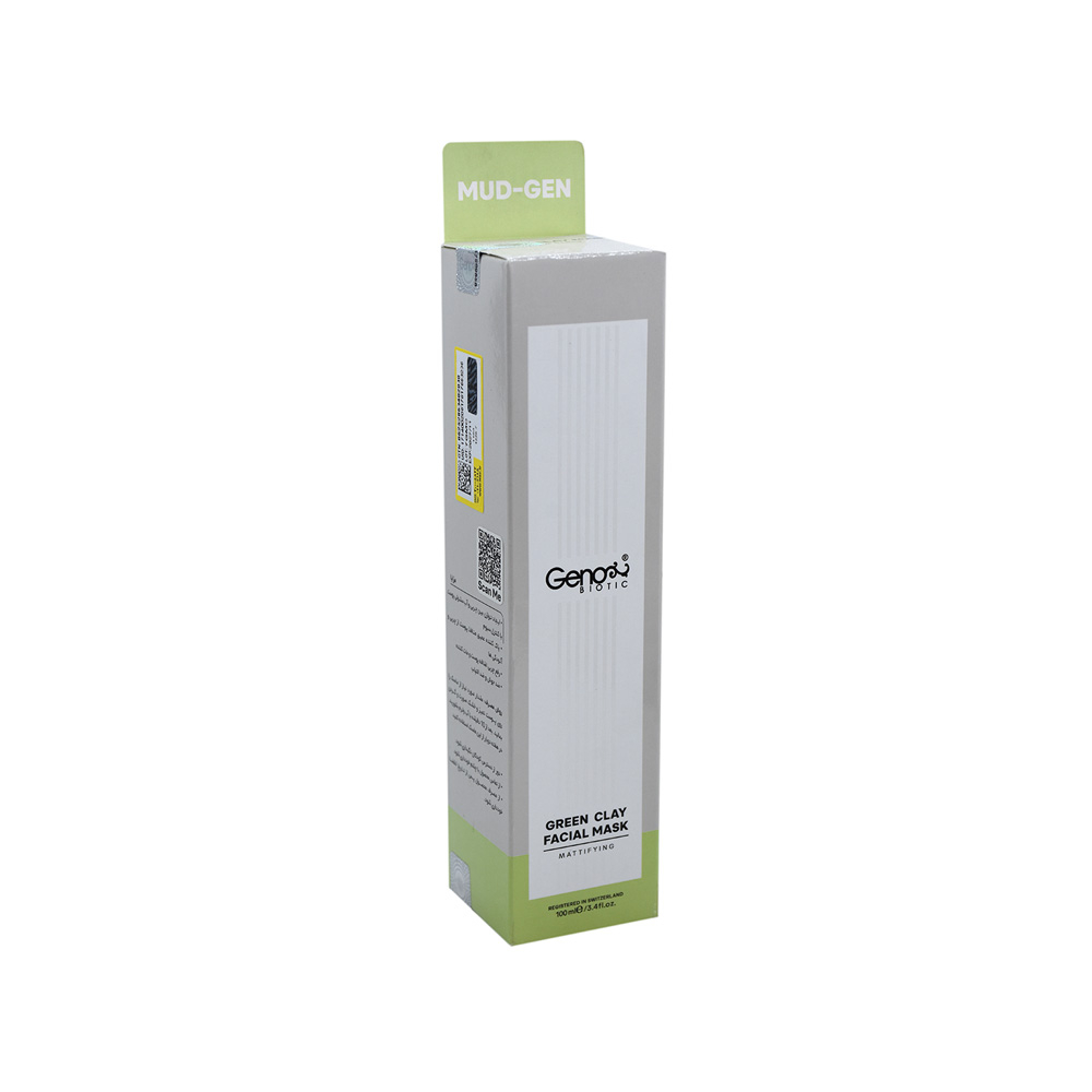 ماسک صورت خاک رس سبز ژنوبایوتیک مدل Green Clay