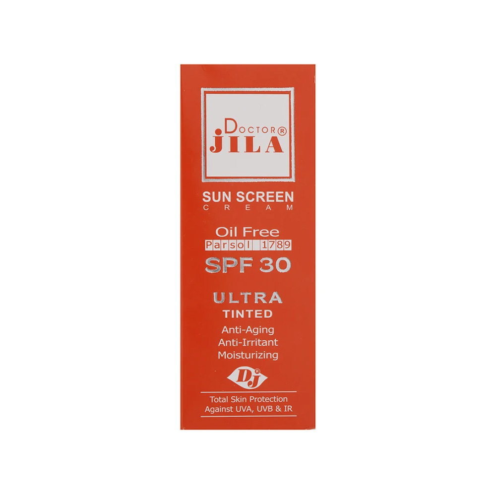 کرم ضد آفتاب رنگ بژ تیره SPF30 دکتر ژیلا مدل Ultra مناسب پوست چرب و مختلط