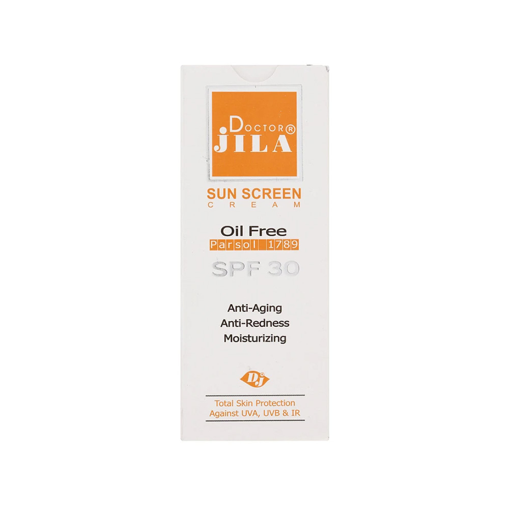 کرم ضد آفتاب بی رنگ SPF30 دکتر ژیلا مناسب پوست چرب و مختلط