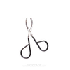 موچین قیچی دسته مشکی گلدن فیشر Golden Fisher Tweeser