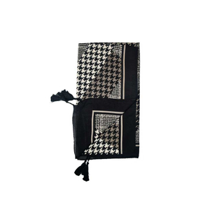 شال نخی طرح دار کد NM160 طوسی می ME