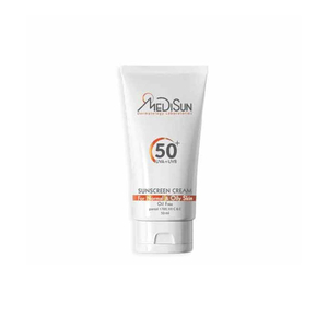 ضدآفتاب بی‌رنگ پوست چرب و معمولی SPF50 مدیسان MEDISUN