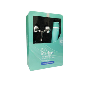 کیت کرم ماساژ صورت و گردن با ماساژور رولر بایومارین BIOMARINE