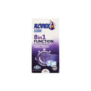 کاندوم تاخیری کدکس خاردار  8IN1 FUNCTION بسته 10عددی