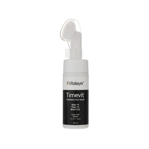 فوم شستشوی صورت ویتالیر مدل Timevit مناسب انواع پوست