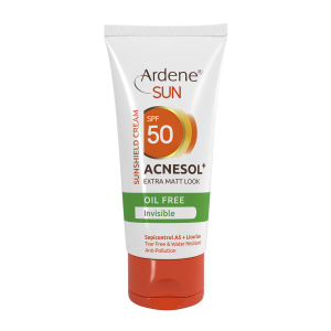 تصویر کرم ضد آفتاب بی رنگ SPF50 آردن مناسب پوست چرب و مستعد آکنه 50 گرم