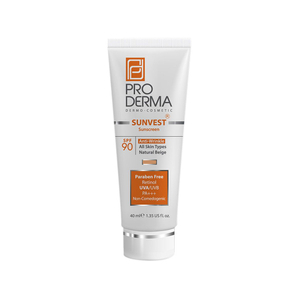 کرم ضد آفتاب ضد چروک رنگی SPF90 پرودرما مناسب انواع پوست