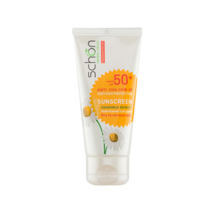کرم ضد آفتاب بی رنگ SPF50 شون مناسب پوست خشک و معمولی