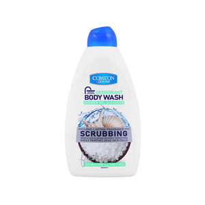شامپو بدن ژلی کامان مدل Scrubbing مناسب انواع پوست
