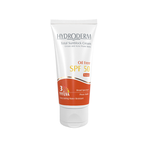 کرم ضد آفتاب رنگی SPF30 هیدرودرم مناسب پوست چرب 50میل