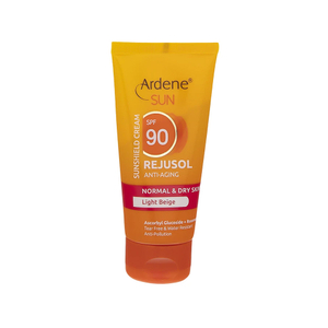 کرم ضد آفتاب ضد چروک رنگی SPF90 آردن مدل Rejusol مناسب پوست خشک و معمولی