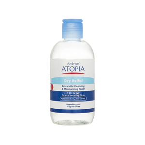 تونر پاک کننده و مرطوب کننده صورت آردن اتوپیا مدل Dry Relief مناسب پوست خشک