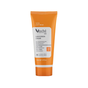 کرم ضد آفتاب رنگی SPF50 وچه مناسب پوست چرب و مستعد جوش