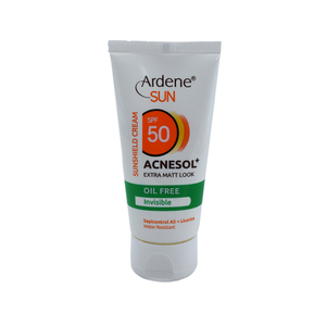 کرم ضد آفتاب بی رنگ SPF50 آردن مدل Acnesol مناسب پوست چرب