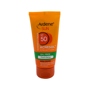 کرم ضد آفتاب رنگی SPF50 آردن مدل Acnesol مناسب پوست چرب