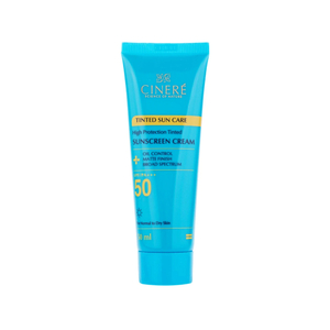کرم ضد آفتاب رنگی SPF50 سینره مناسب پوست نرمال تا خشک
