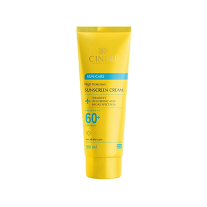 کرم ضد آفتاب بی رنگ SPF60 سینره مناسب انواع پوست