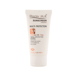 کرم ضد آفتاب بی رنگ SPF50 دکتر ژیلا مدل Multi Protection مناسب انواع پوست
