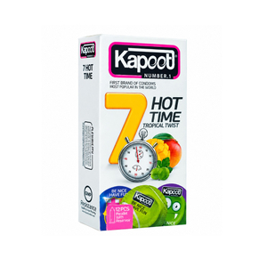 کاندوم تأخیری کاپوت مدل 7 Hot Time بسته 12عددی