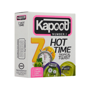 کاندوم تأخیری کاپوت مدل 7 Hot Time بسته 3عددی