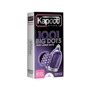 کاندوم خاردار کاپوت مدل 1001 Big Dots بسته 3عددی