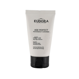 کرم ضد آفتاب بی رنگ SPF50 ادورا مکس مدل Age Perfect مناسب انواع پوست