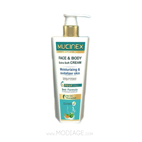 کرم دست و صورت روغن جوانه گندم و آلوئه ورا ماسینکس mucinex