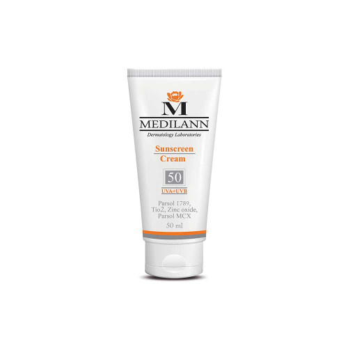 کرم ضد آفتاب رنگی Spf50 مدیلن Medilann