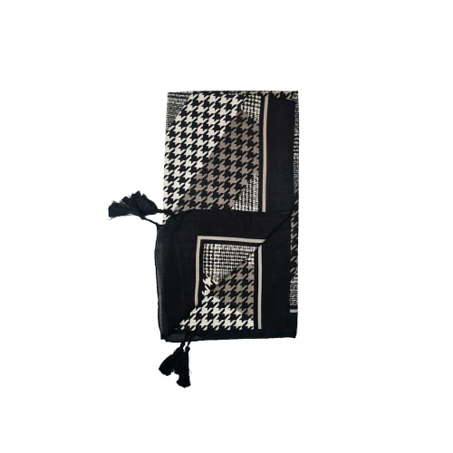 شال نخی طرح دار کد NM160 طوسی می ME