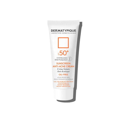 ضدآفتاب بی‌رنگ آنتی آکنه پوست چرب و جوش دار SPF50 درماتیپیک DERMATYPIQUE