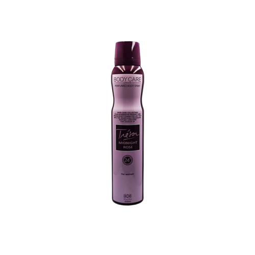 اسپری دئودورانت زنانه 200میلی لیتر Midnight Rose بادی کر body care
