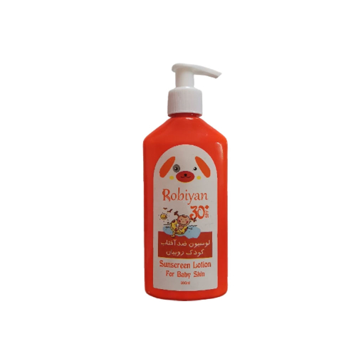 لوسیون ضد آفتاب کودک SPF30 روبیان ROBIYAN