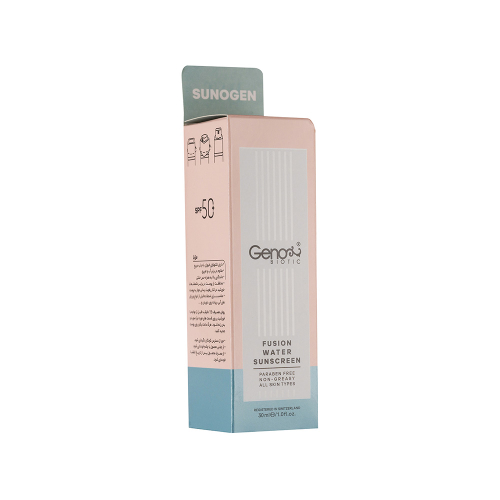 تصویر کرم ضد آفتاب بدون رنگ SPF50 ژنوبایوتیک فیوژن واتر