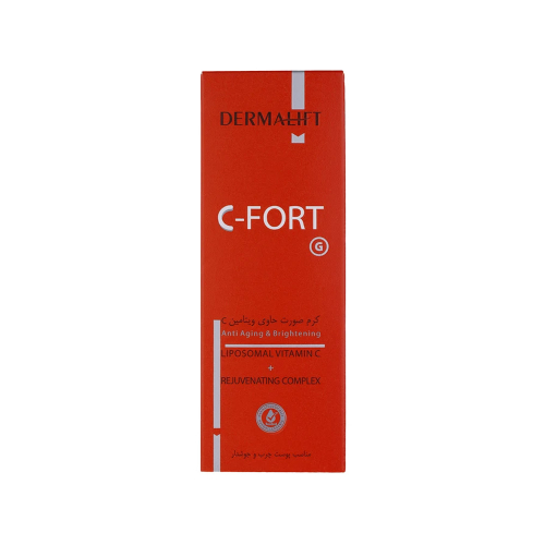 کرم ویتامین C درمالیفت مدل C Fort مناسب پوست چرب و جوش دار