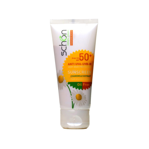 کرم ضد آفتاب رنگ بژ SPF50 شون مناسب پوست چرب
