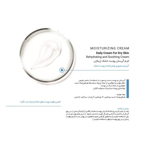 کرم آبرسان ژیناژن مناسب پوست خشک و نرمال 50میل
