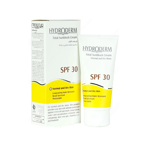 تصویر کرم ضد آفتاب SPF 30 پوست نرمال و خشک هیدرودرم 50 میل