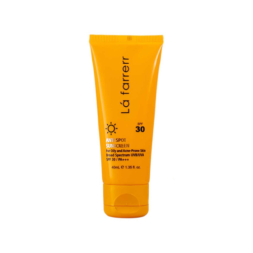 تصویر کرم ضد آفتاب و ضد لک بی‌رنگ SPF30 لافارر مناسب پوست چرب و مستعد آکنه 40 میل