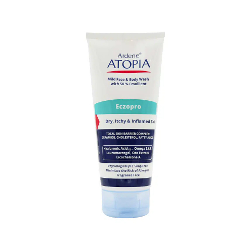 لوسیون شوینده صورت و بدن آردن اتوپیا مدل Eczopro مناسب پوست خیلی خشک