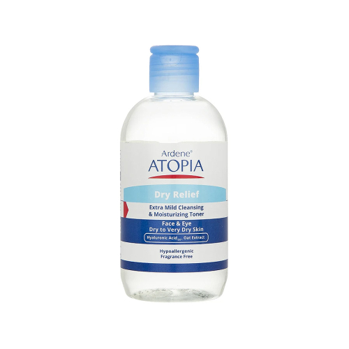 تونر پاک کننده و مرطوب کننده صورت آردن اتوپیا مدل Dry Relief مناسب پوست خشک