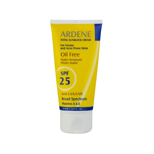 کرم ضد آفتاب بی رنگ SPF25 آردن مناسب پوست چرب و مستعد جوش