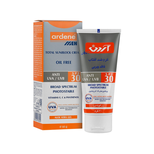 کرم ضد آفتاب آقایان SPF30 آردن مناسب انواع پوست