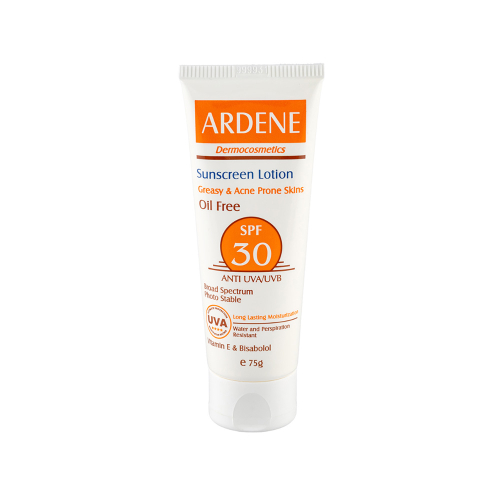 لوسیون ضد آفتاب SPF30 آردن مناسب پوست چرب و مستعد جوش